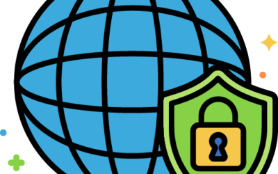 Global Security Globe with lock