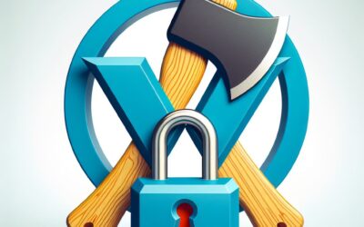 Axe and padlock