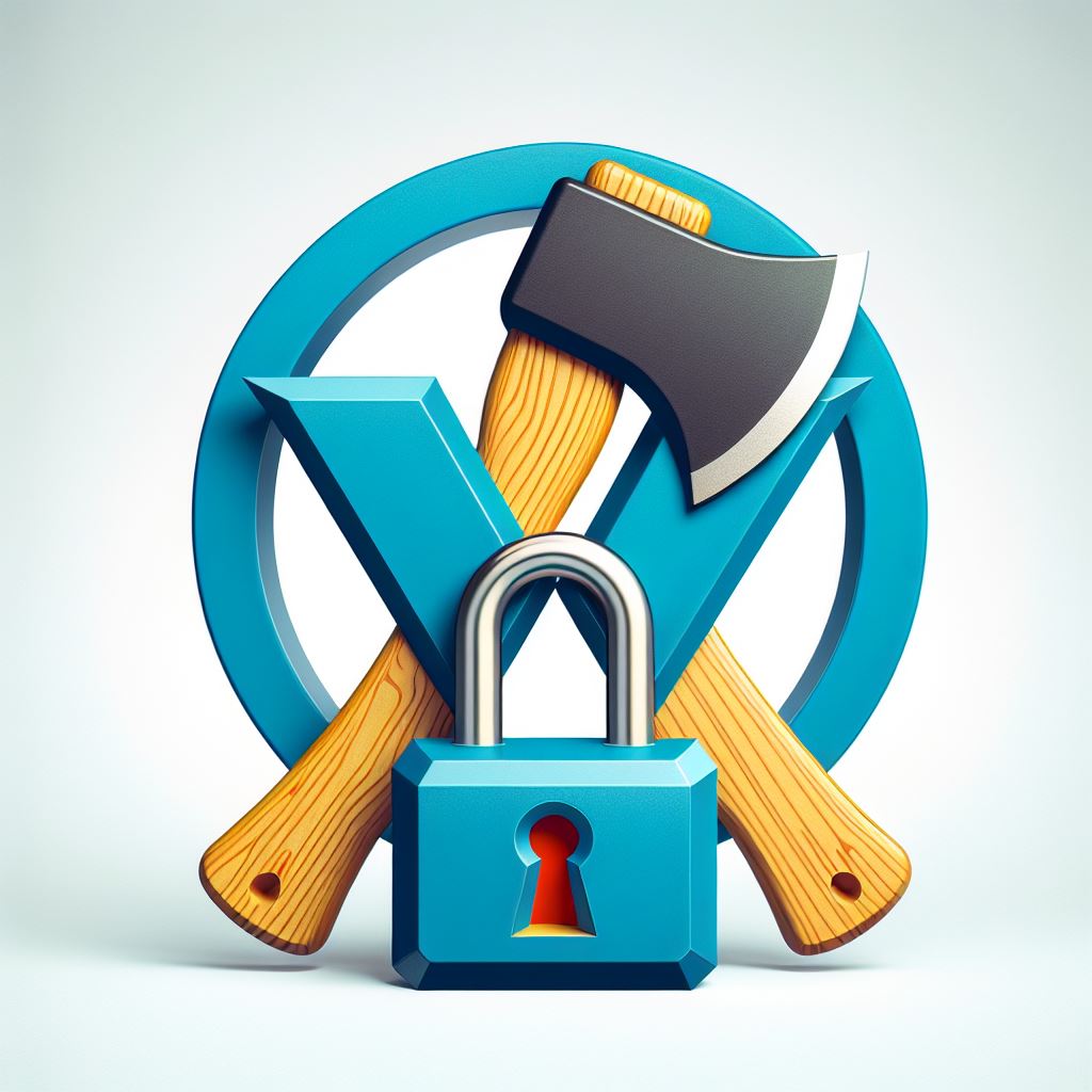Axe and padlock